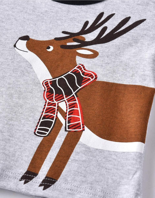 Load image into Gallery viewer, Boys Pajamas Set Cotton, Kids Pjs Set Long Sleeve Pjs Top and Pants Set Cute Xmas Sleepwear 1-8 T
