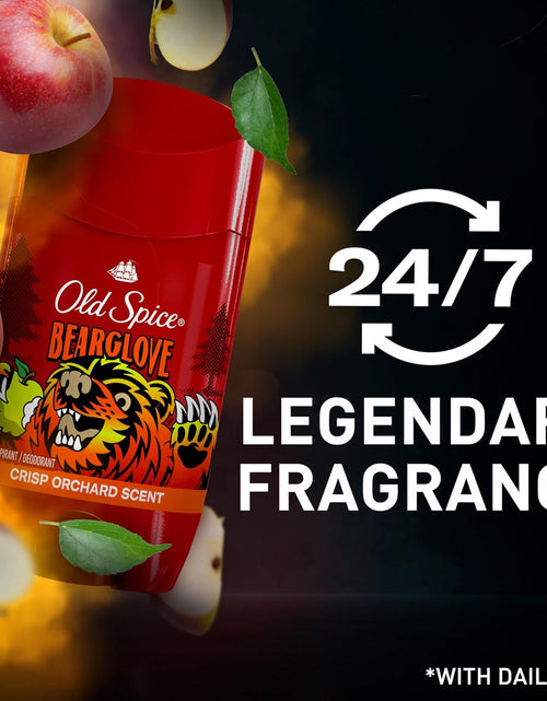 Load image into Gallery viewer, Aluminum Free Deodorant for Men, 24/7 Odor Protection, 24/7 Freshness &amp; Lasting Scent, Goes on Clear, Bearglove with Crisp Orchard Scent, 2.6 Oz

