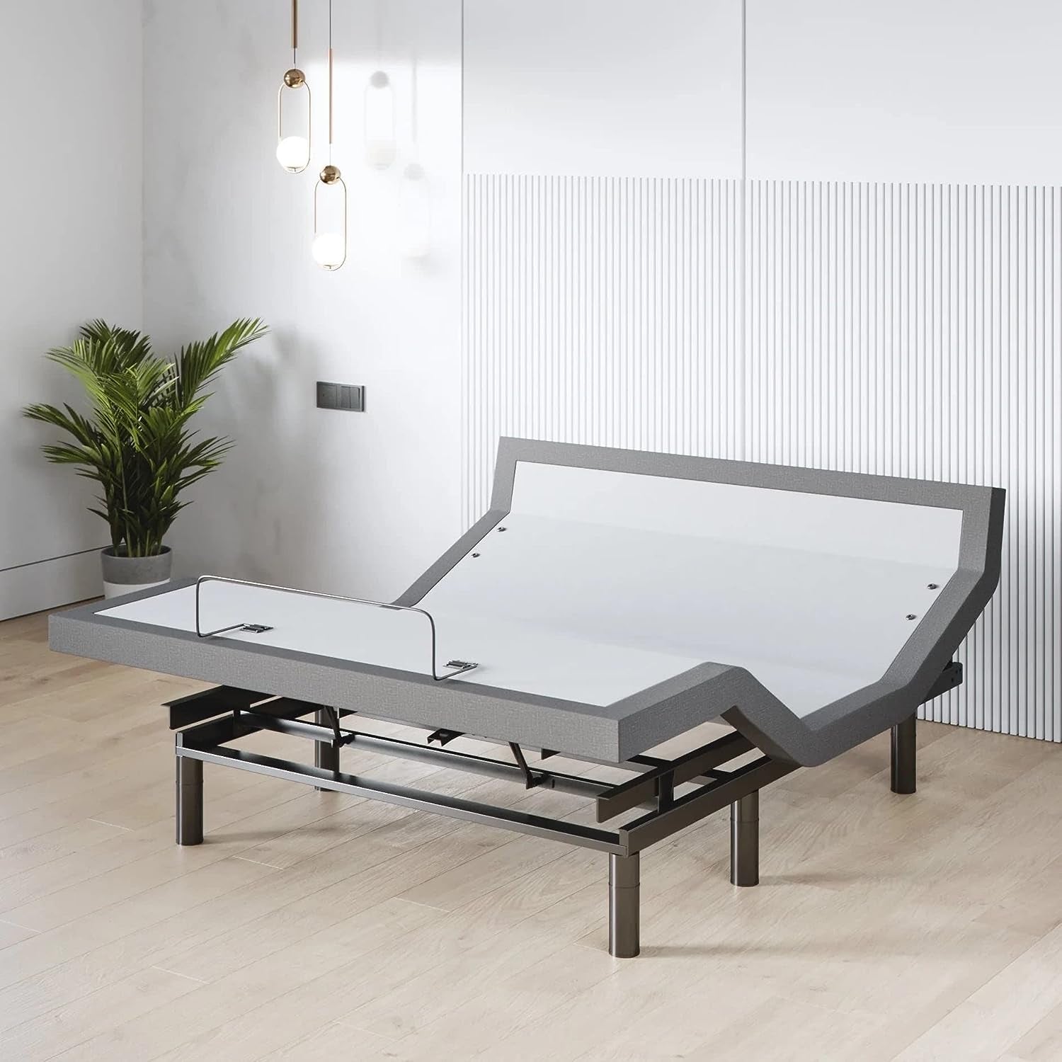 Harmony Adjustable Bed Base, Head and Foot Lift, Massage, Under-Bed Lights, USB, Gel Memory, Zero Gravity Smart Frame - Full