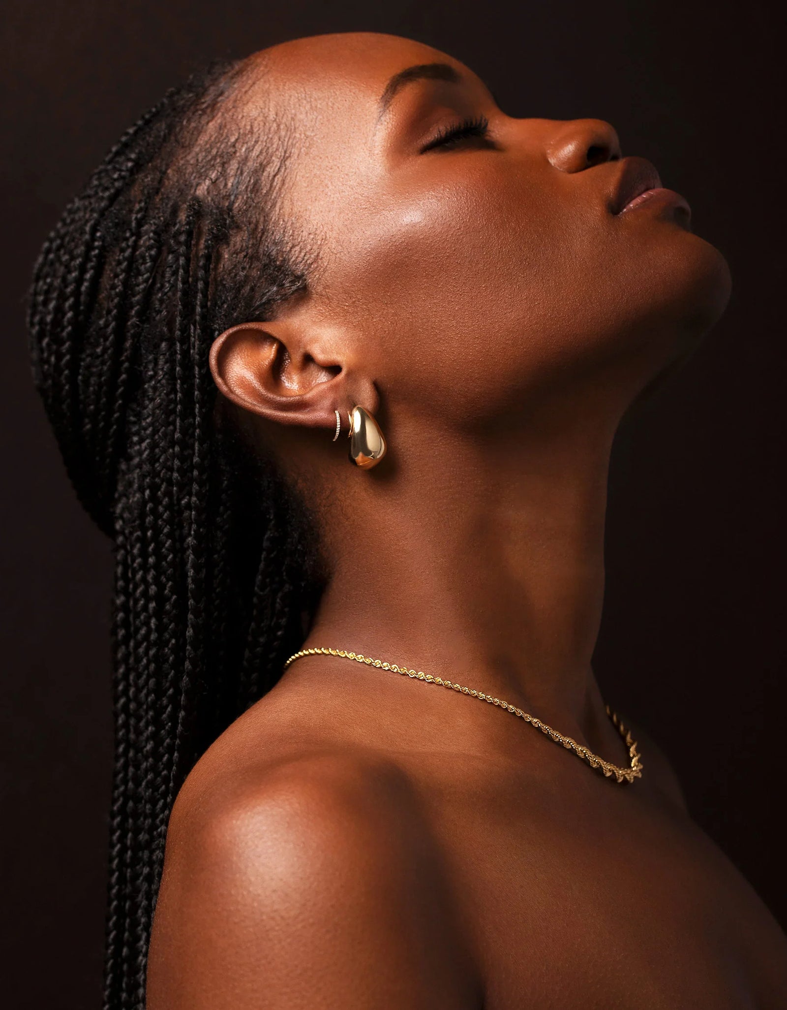 Gold Cloud Earrings