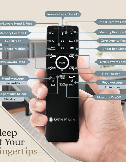 Load image into Gallery viewer, Classic Adjustable Bed Base, Head and Foot Lift, Massage, Under-Bed Lights, USB, Gel Memory, Zero Gravity Smart Frame - King + 14 Inch Hybrid Spring Matt (Medium Soft)
