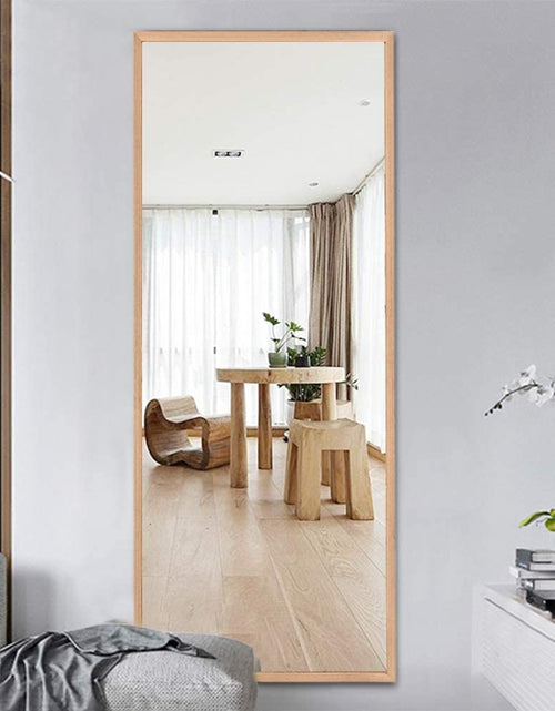 Load image into Gallery viewer, 65&quot;X22&quot; Full Length Mirror - Standing, Hanging or Leaning against Wall, Large Rectangle Bedroom Floor Mirror, Solid Wood Frame Wall-Mounted
