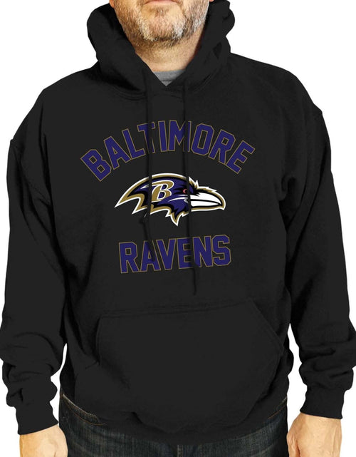 Load image into Gallery viewer, NFL Adult Gameday Hooded Sweatshirt - Poly Fleece Cotton Blend - Stay Warm and Represent Your Team in Style
