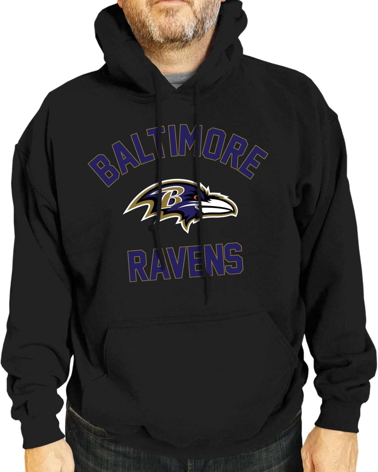 NFL Adult Gameday Hooded Sweatshirt - Poly Fleece Cotton Blend - Stay Warm and Represent Your Team in Style