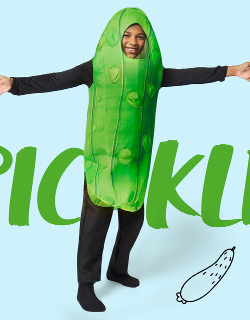 Load image into Gallery viewer, Pickle Costume for Toddler Kids, Unisex Food Costume, Funny Costume for Child, Fruit Jumpsuit for Halloween Fancy Dress Costume
