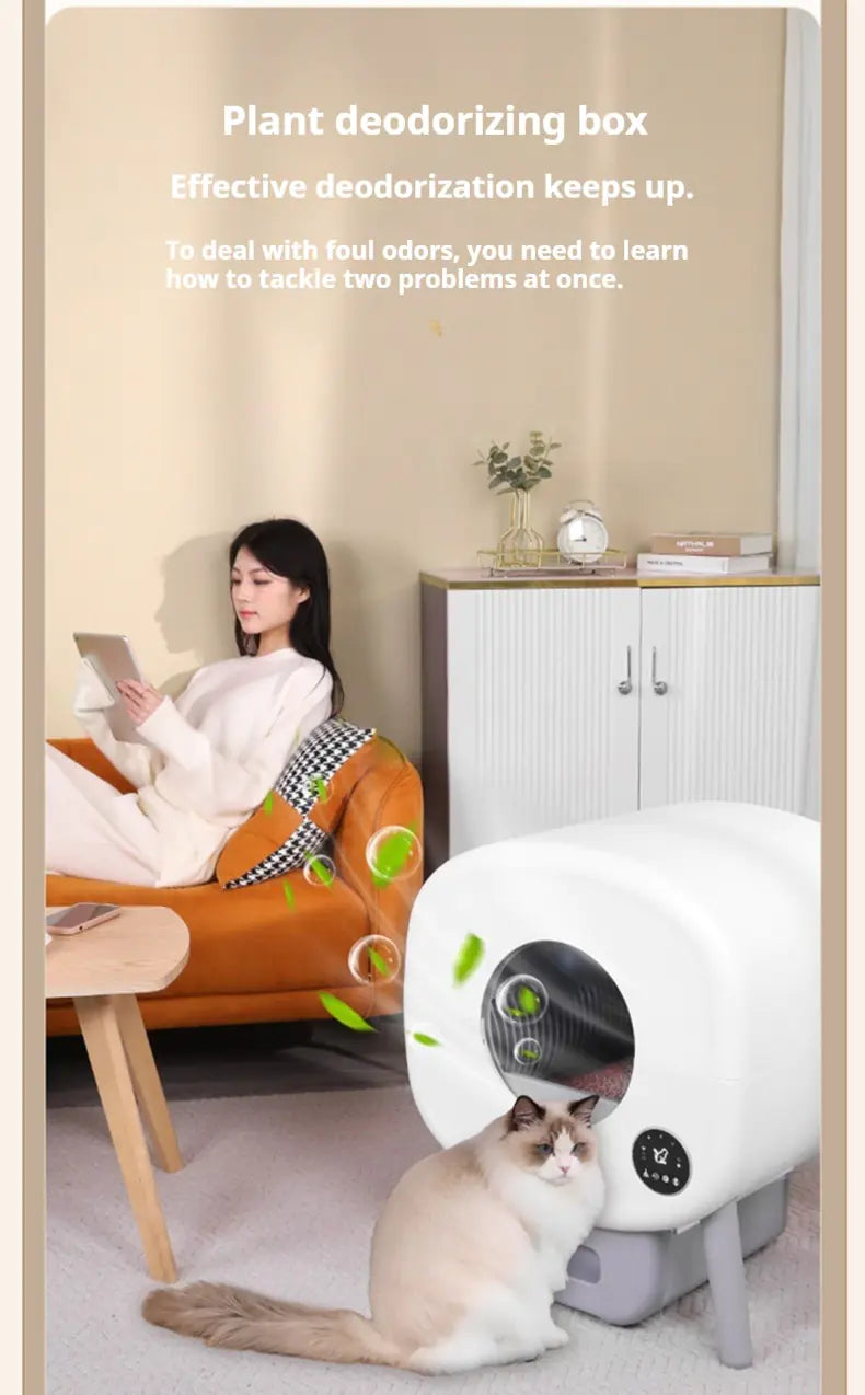 Smart Automatic Self-Cleaning Cat Litter Box