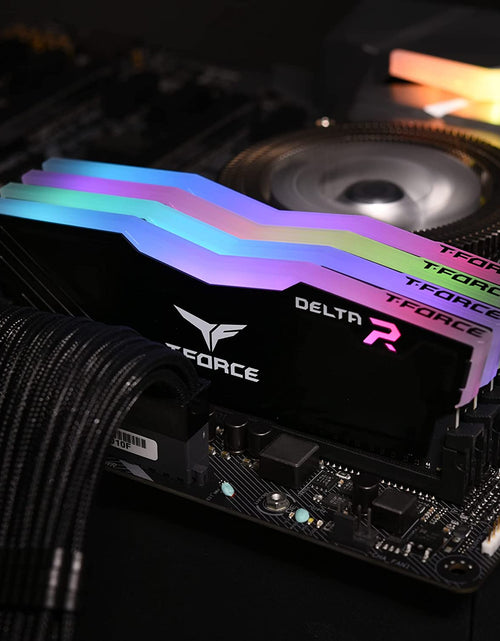 Load image into Gallery viewer, T-Force Delta RGB DDR4 16GB (2X8Gb) 3200Mhz (PC4-25600) CL16 Desktop Memory Module Ram Black - TF3D416G3200HC16CDC01
