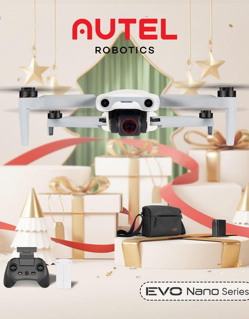 Load image into Gallery viewer, Robotics EVO Nano plus Premium Bundle,249G Mini Professional Drone with 4K RYYB HDR Camera, 50 MP Photos, 1/1.28&quot; CMOS, No Geo-Fencing, EVO Nano+ Extra 64G SD Fly More Combo (White)
