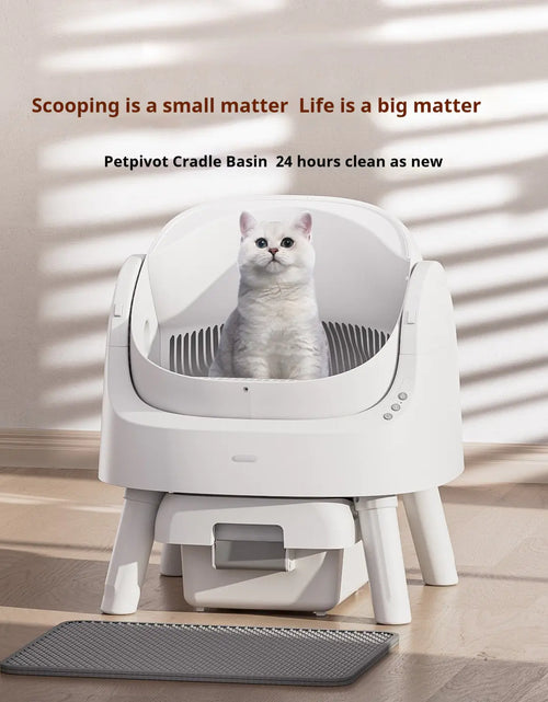 Load image into Gallery viewer, Open Automatic Self-Cleaning Litter Box (White)
