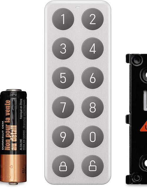 Load image into Gallery viewer, Lock Keypad for  Lock | a Completely Wireless Bluetooth Keypad That Allows You to Create, Share, and Use Unique Codes to Unlock Your  Lock |  Lock Sold Separately, Silver

