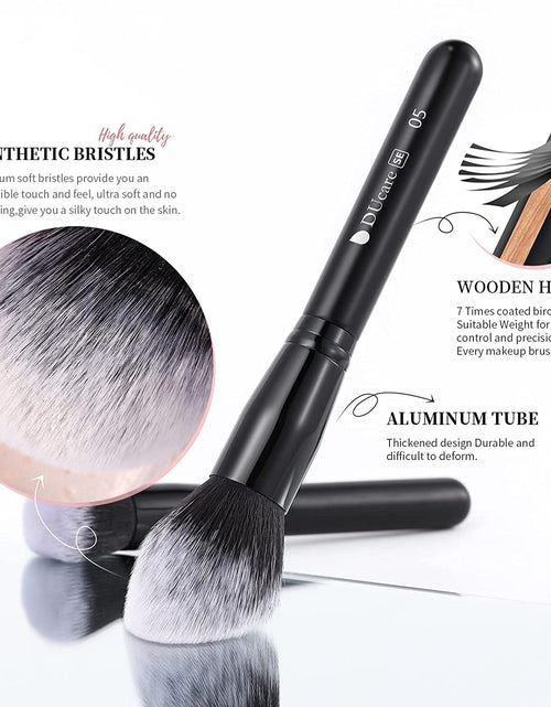 Load image into Gallery viewer, Professional Makeup Brushes Set 27Pcs Makeup Brush Set Premium Synthetic Kabuki Foundation Blending Face Powder Blush Concealers Eye Shadows Brushes
