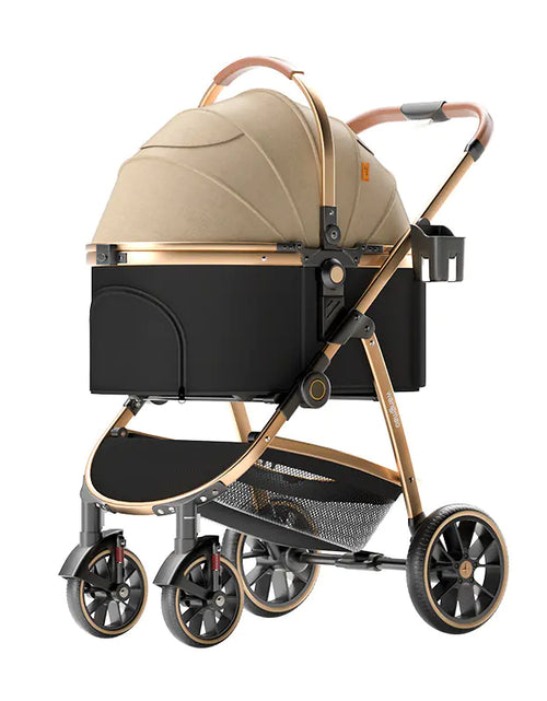 Load image into Gallery viewer, Luxury Medium Dog Pet Stroller - Folding Aluminum Frame
