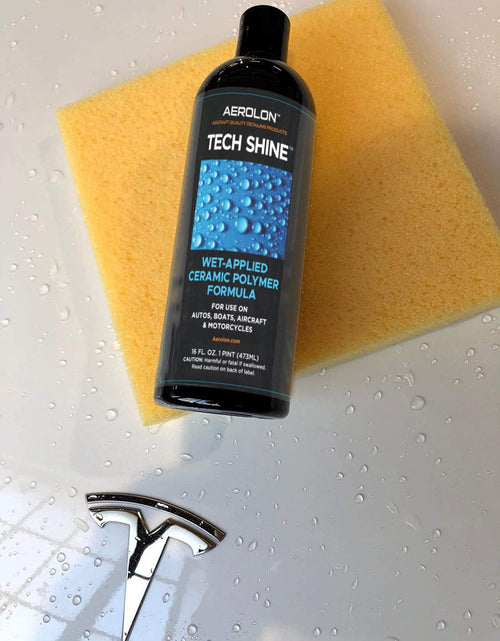 Load image into Gallery viewer, Tech Shine: Ceramic Coating for Cars, Car Wax, Car Polish, Ceramic Polymer Coating, Hydrophobic Top Coat Polish and Sealer, 6-8 Applications per Bottle
