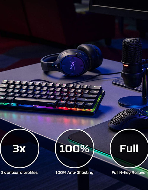Load image into Gallery viewer, Alloy Origins 60 - Mechanical Gaming Keyboard, Ultra Compact 60% Form Factor, Double Shot PBT Keycaps, RGB LED Backlit, NGENUITY Software Compatible - Linear  Red Switch,Black
