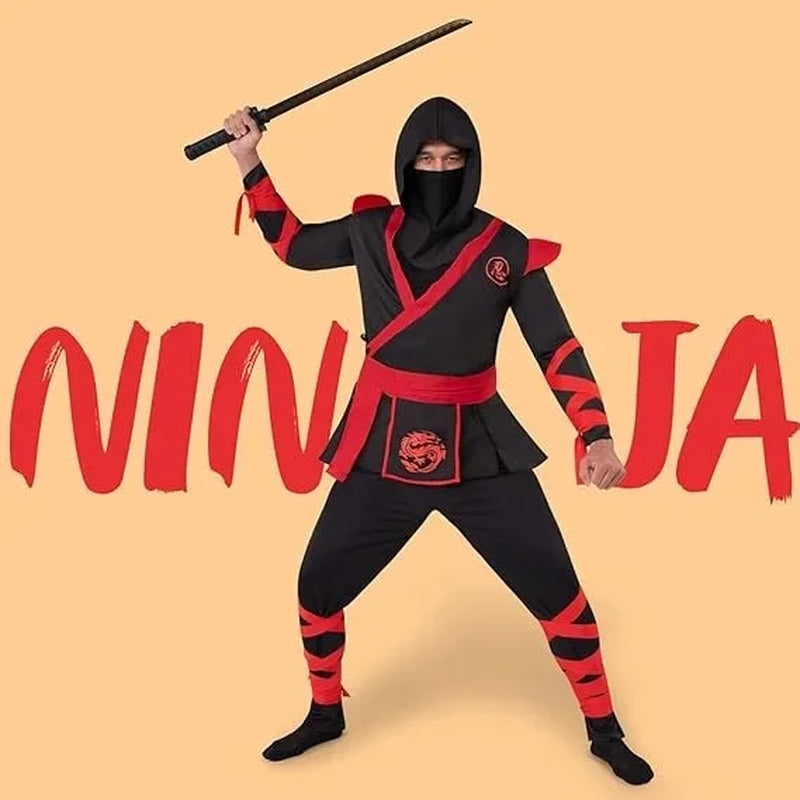 Men Ninja Costume, Halloween Ninja Costume Adult for Halloween Costume Cosplay Party