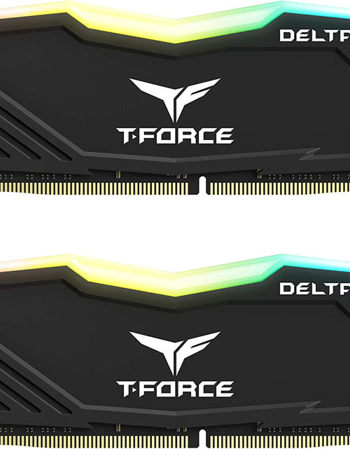 Load image into Gallery viewer, T-Force Delta RGB DDR4 16GB (2X8Gb) 3200Mhz (PC4-25600) CL16 Desktop Memory Module Ram Black - TF3D416G3200HC16CDC01
