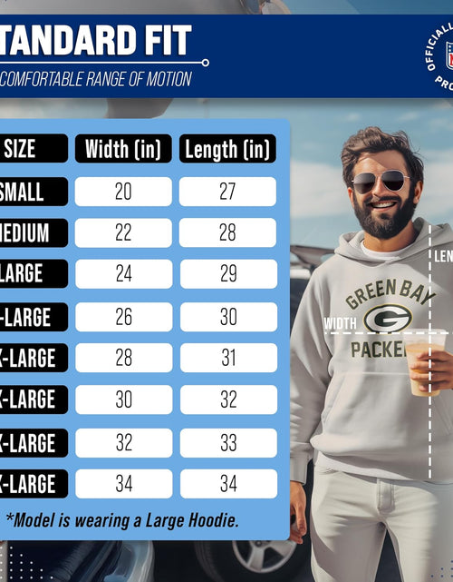 Load image into Gallery viewer, NFL Adult Gameday Hooded Sweatshirt - Poly Fleece Cotton Blend - Stay Warm and Represent Your Team in Style
