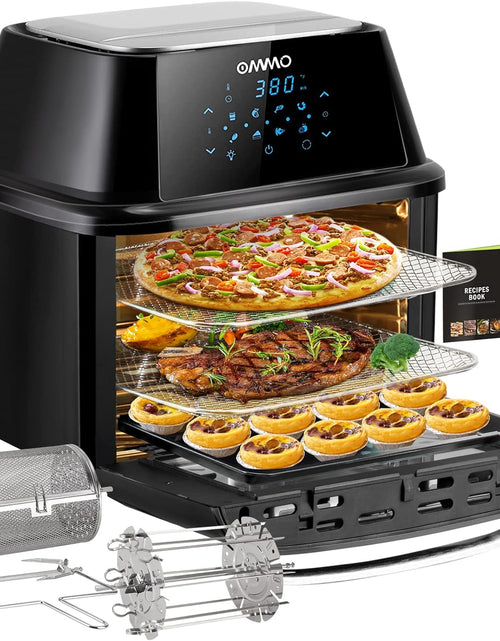 Load image into Gallery viewer, Air Fryer Oven 17-Quart,  1800W Countertop Air Fryer Toaster Oven Combo with Rotisserie &amp; Dehydrator, Digital Controls, 8 Presets, Rich Accessories &amp; Cookbook (40+ Recipes), ETL Certified
