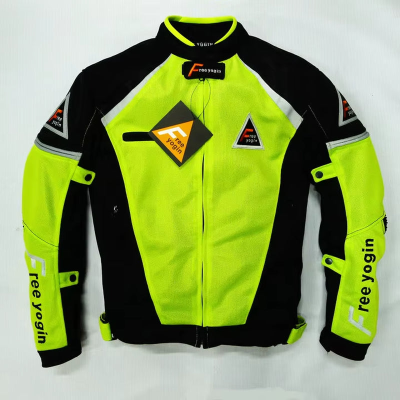 Summer Motorcycle Riding Clothing Men'S Motorcycle Mesh Thin Breathable Racing Clothing Knight Clothing Fall Prevention Clothing
