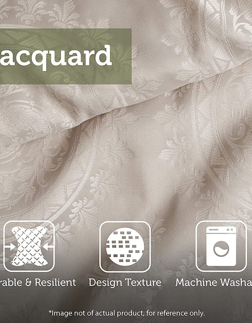 Load image into Gallery viewer, Tesla Cozy Comforter Set Jacquard Damask Medallion Design - All Season down Alternative Bedding, Shams, Bedskirt, Decorative Pillows, Queen, Silver 6 Piece

