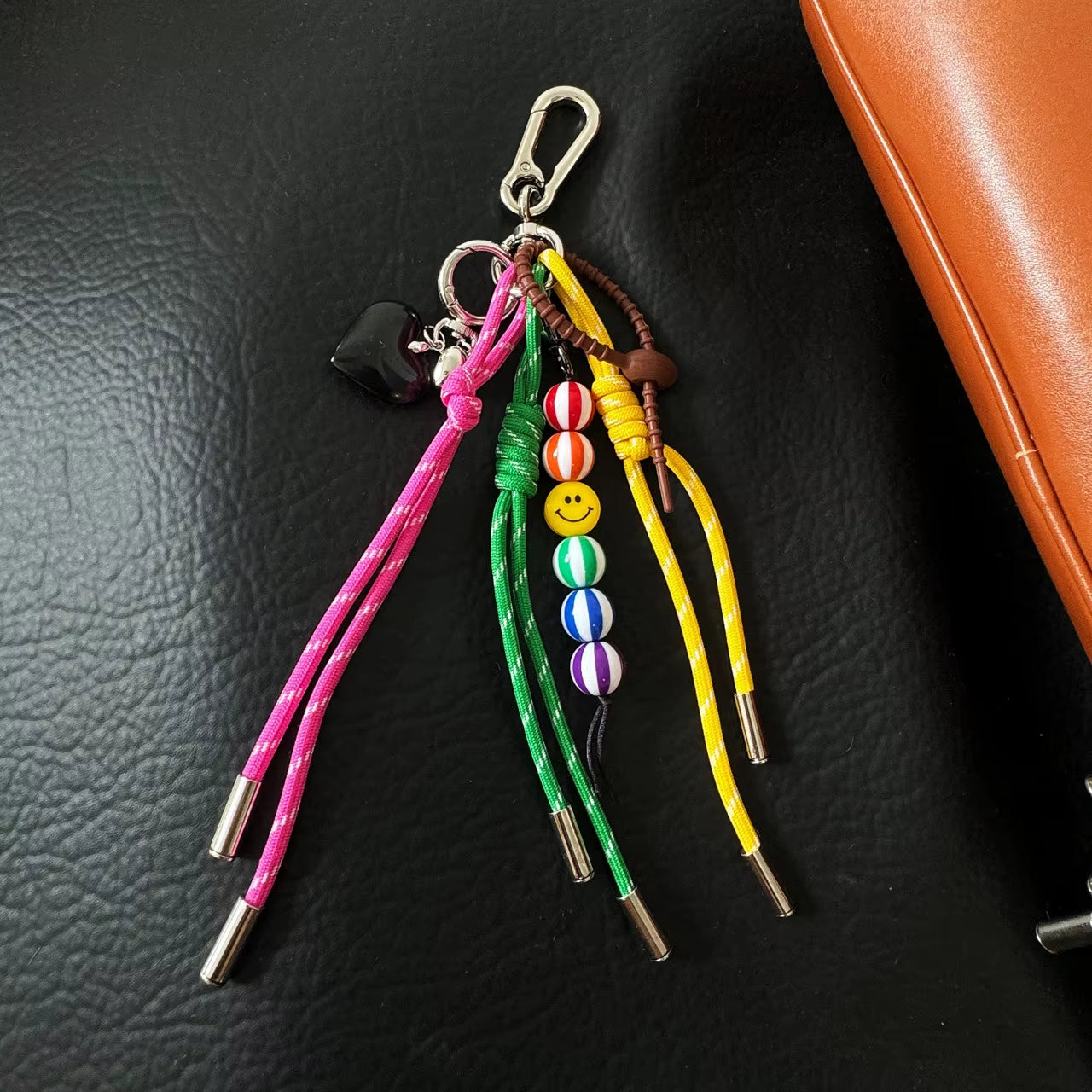 Handmade High-End Baseball Bag Charm Keychain Original Wind Chime Design for Sister Premium Customizable Promotional Carabiner