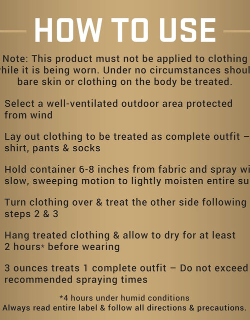 Load image into Gallery viewer, Permethrin Clothing &amp; Gear Insect lent, Use on Outdoor Gear, Tents and Sleeping Bags, s Mosquitoes, Ticks, Mites, (Aerosol Spray), 6.5 Fl Oz (Pack of 6)
