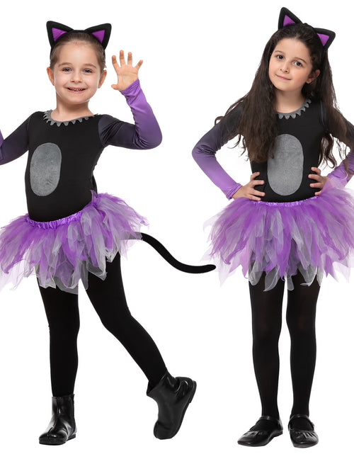 Load image into Gallery viewer, Halloween Children Girls Tutu Cat Skirt Cute Animal Costume for Kids Halloween Dress up Party
