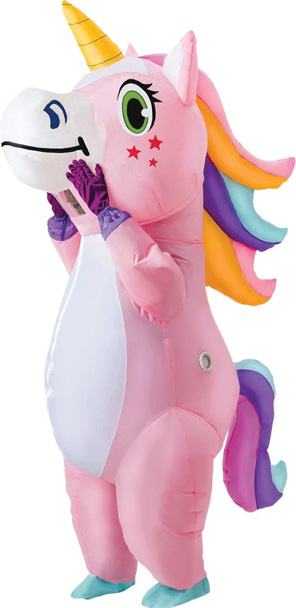Inflatable Costume for Adults, Full Body Unicorn Air Blow-Up Halloween Costume Dress Up