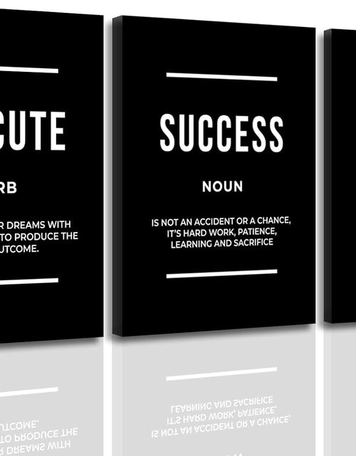 Load image into Gallery viewer, Motivational Wall Art Positive Quote Poster Canvas Painting Execute Success Hustle Inspirational Quotes Wall Art Office Wall Decor Pictures for Home Living Room Workplace,Ready to Hang

