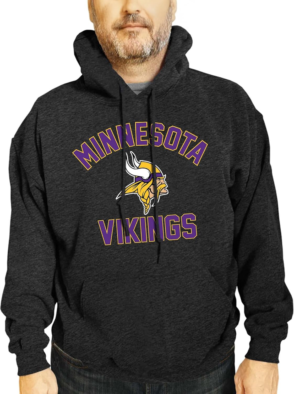 NFL Adult Gameday Hooded Sweatshirt - Poly Fleece Cotton Blend - Stay Warm and Represent Your Team in Style