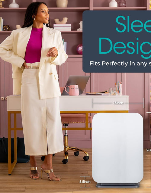 Load image into Gallery viewer, Air Purifier Breathesmart Flex HEPA with Fresh Filter + Carbon | 1400 Sq. Ft | Perfect for Bedrooms &amp; Home Offices - Captures Allergens, Dust, &amp; Mold + Household Odors &amp; Smoke - White
