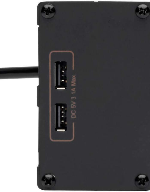 Load image into Gallery viewer, Isobar 4 Outlet Surge Protector Power Strip with 2 USB Charging Ports, 8Ft Long Cord, Right-Angle Plug, Metal, 3330 Joules, Lifetime Limited Warranty &amp; $50K Insurance (Ibar4Ultrausbb),Black
