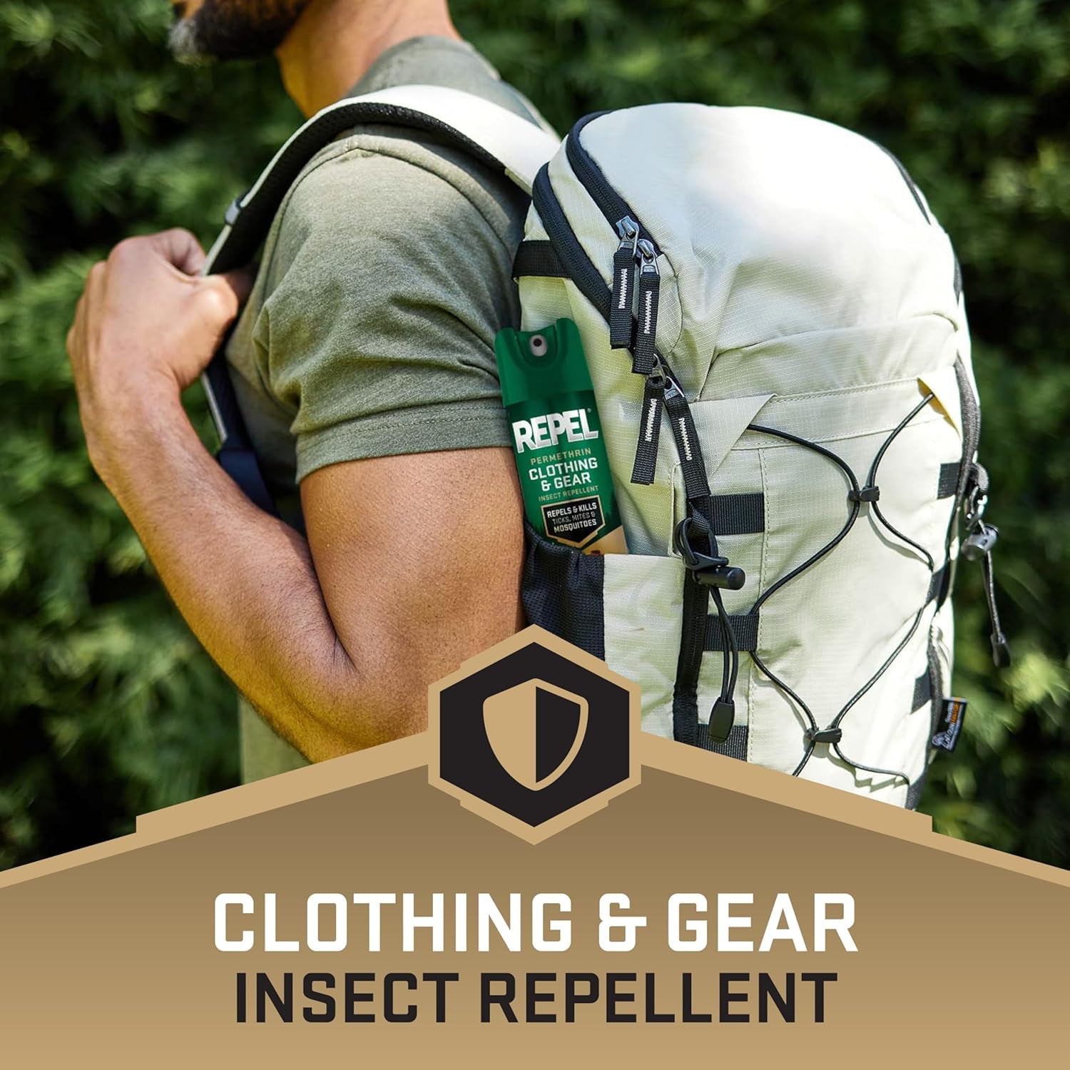 Permethrin Clothing & Gear Insect lent, Use on Outdoor Gear, Tents and Sleeping Bags, s Mosquitoes, Ticks, Mites, (Aerosol Spray), 6.5 Fl Oz (Pack of 6)