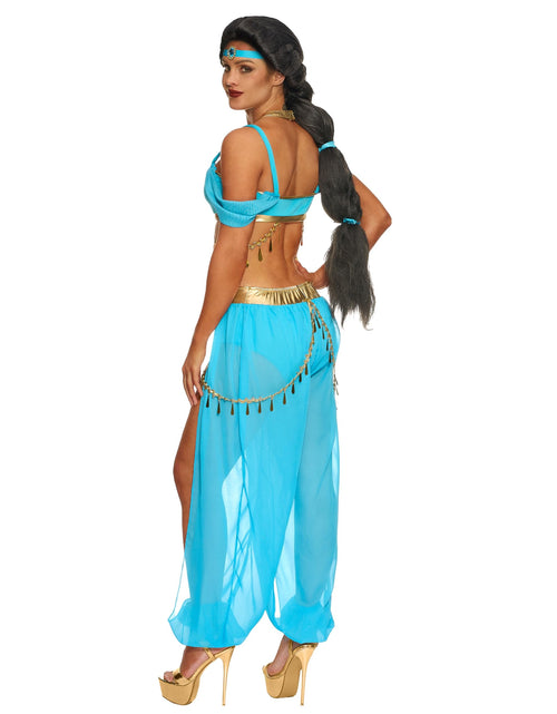 Load image into Gallery viewer, Arabian Princess Costume for Women Fairy Dance Outfit Halloween Fancy-Dress Costume for Themed Party Cosplay
