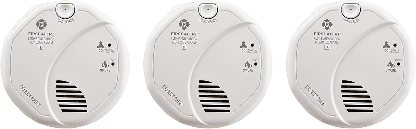 BRK SC7010B-3 Hardwired Smoke and Carbon Monoxide (CO) Detector with Battery Backup, 3-Pack