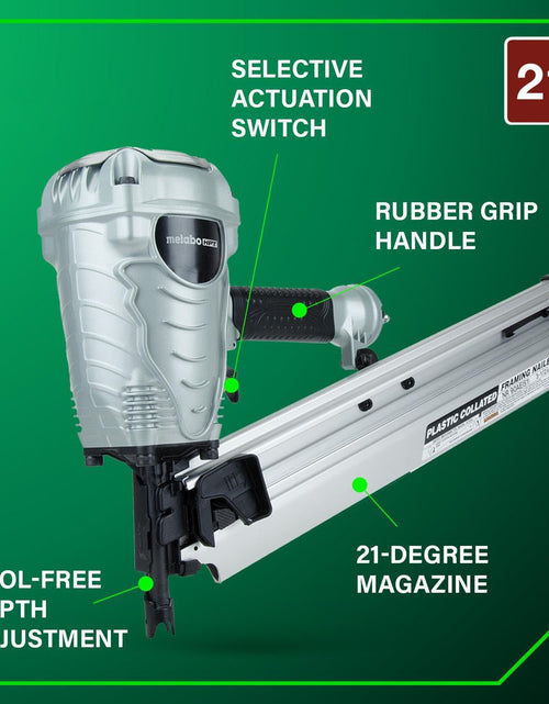 Load image into Gallery viewer, Framing Nailer, Pro-Preferred Power Nailer for Flooring, Roof Decking, and More, Lightweight 7.5 Lbs Framing Tool for 21° 2&quot; to 3-1/2&quot; Plastic Collated Nails, NR90AES1
