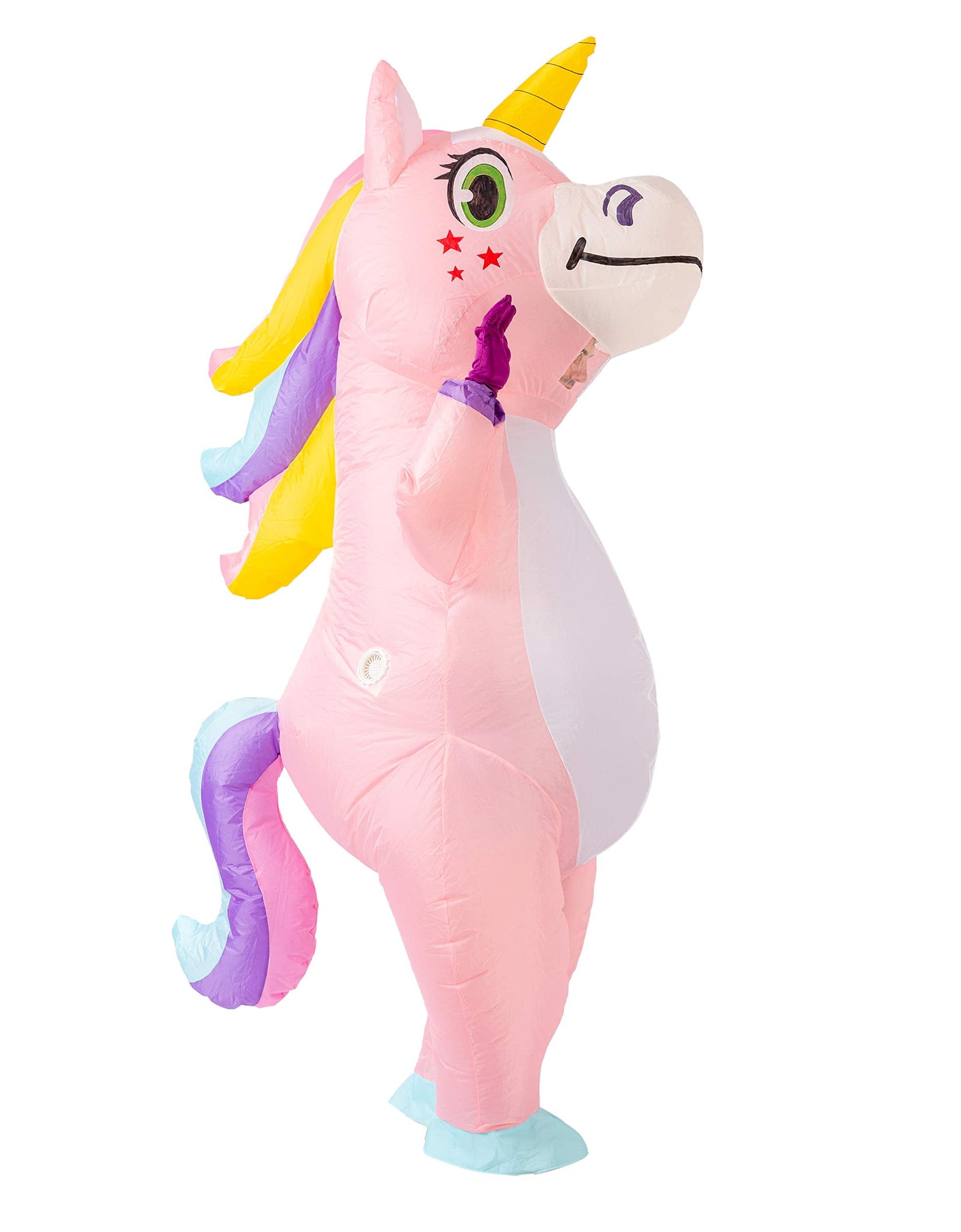 Inflatable Costume for Adults, Full Body Unicorn Air Blow-Up Halloween Costume Dress Up