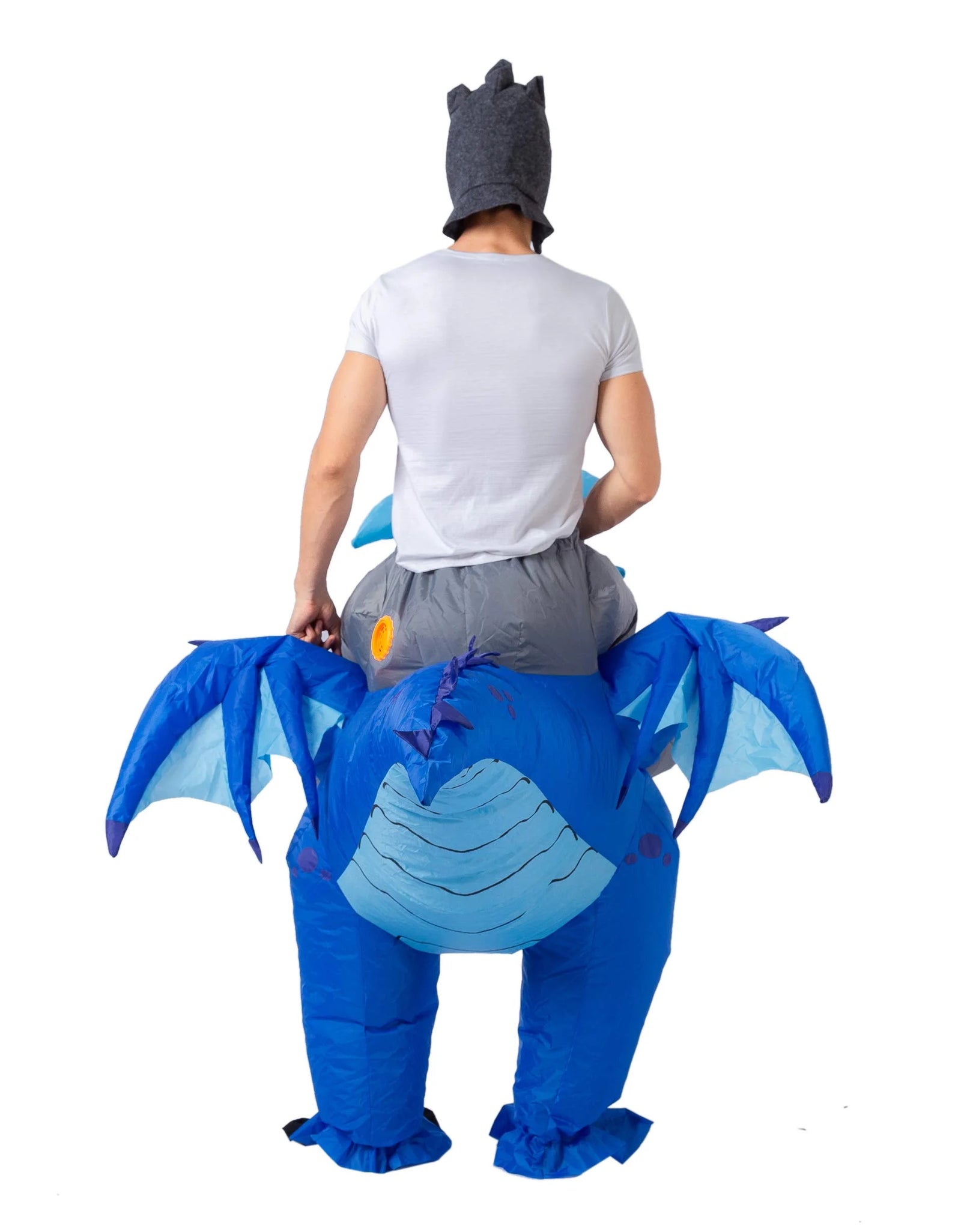 Blow up Dragon Costume, Inflatable Costume for Adult, Ride on Dragon Costume Halloween Party Dress Up