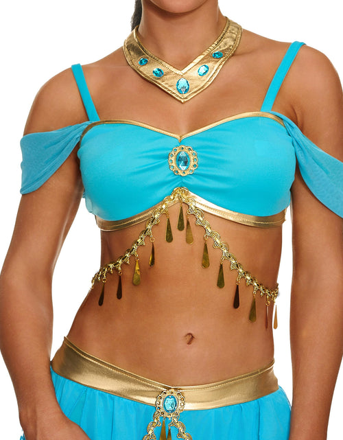 Load image into Gallery viewer, Arabian Princess Costume for Women Fairy Dance Outfit Halloween Fancy-Dress Costume for Themed Party Cosplay
