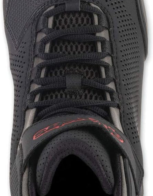 Load image into Gallery viewer, Men&#39;S Sektor Vented Street Motorcycle Shoe, Black/Gray/Red, 10.5
