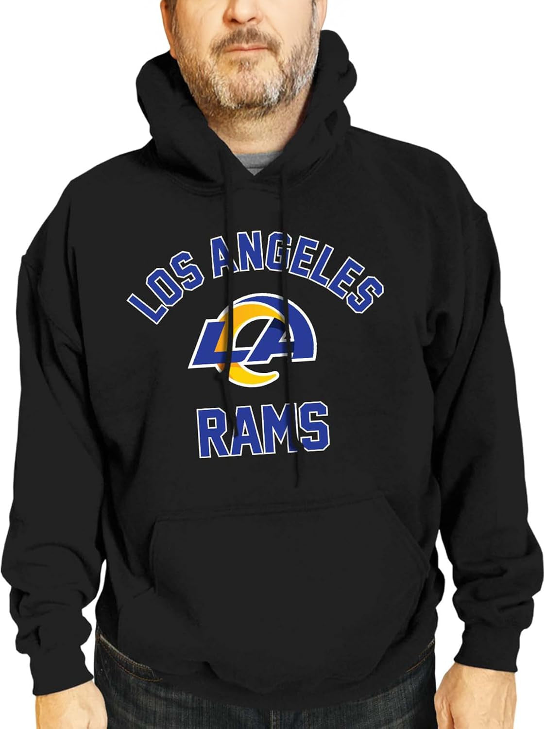 NFL Adult Gameday Hooded Sweatshirt - Poly Fleece Cotton Blend - Stay Warm and Represent Your Team in Style