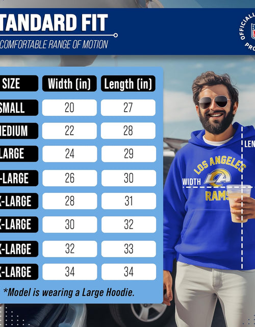 Load image into Gallery viewer, NFL Adult Gameday Hooded Sweatshirt - Poly Fleece Cotton Blend - Stay Warm and Represent Your Team in Style
