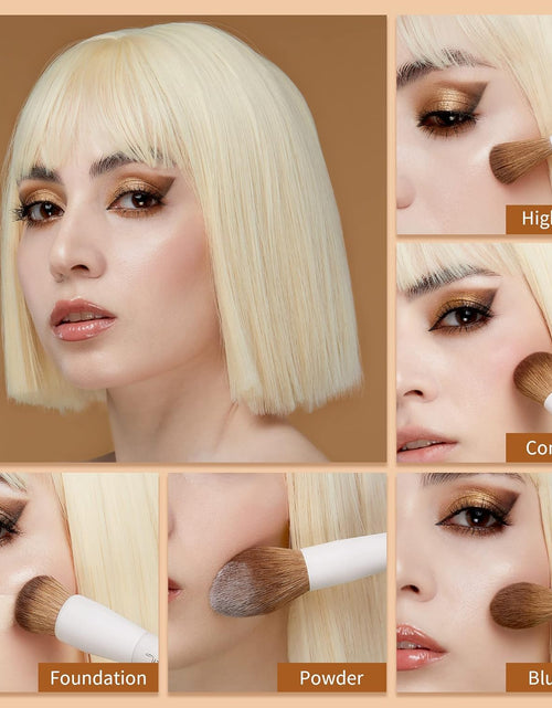 Load image into Gallery viewer, Makeup Brushes 14Pcs Makeup Brush Set Premium Synthetic Powder Foundation Contour Blush Concealer Eye Shadow Blending Liner Make up Brush Kit Light Grey T329
