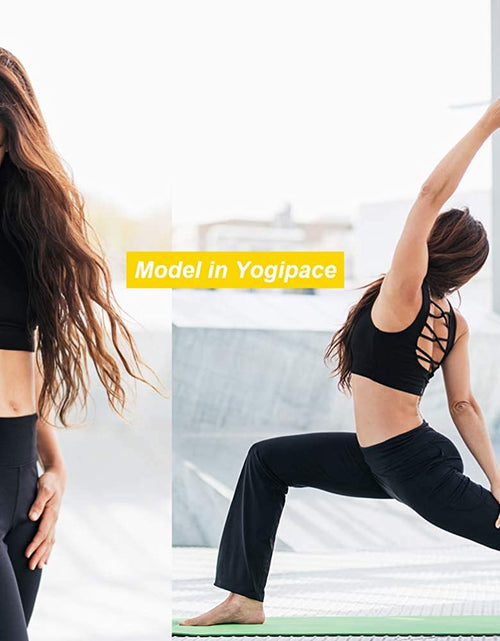 Load image into Gallery viewer, ,Side Pockets,Petite Women&#39;S Bootcut Yoga Pants Workout Pants with Side Pockets,29&quot;,Navy Blue,Size M
