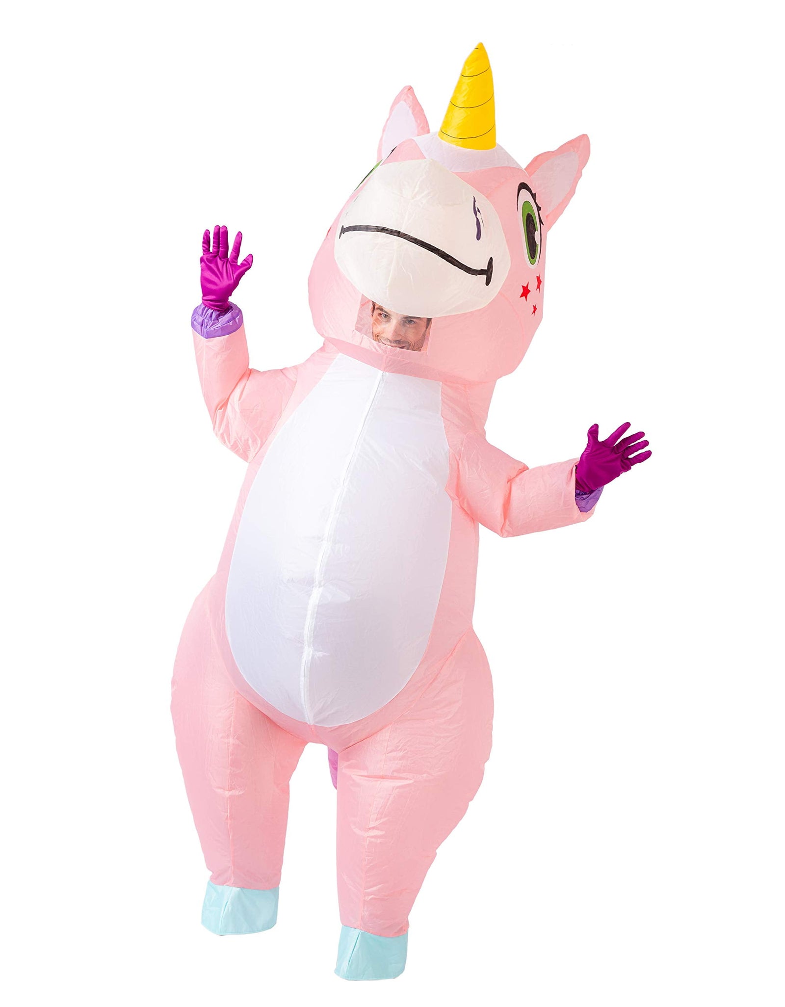 Inflatable Costume for Adults, Full Body Unicorn Air Blow-Up Halloween Costume Dress Up