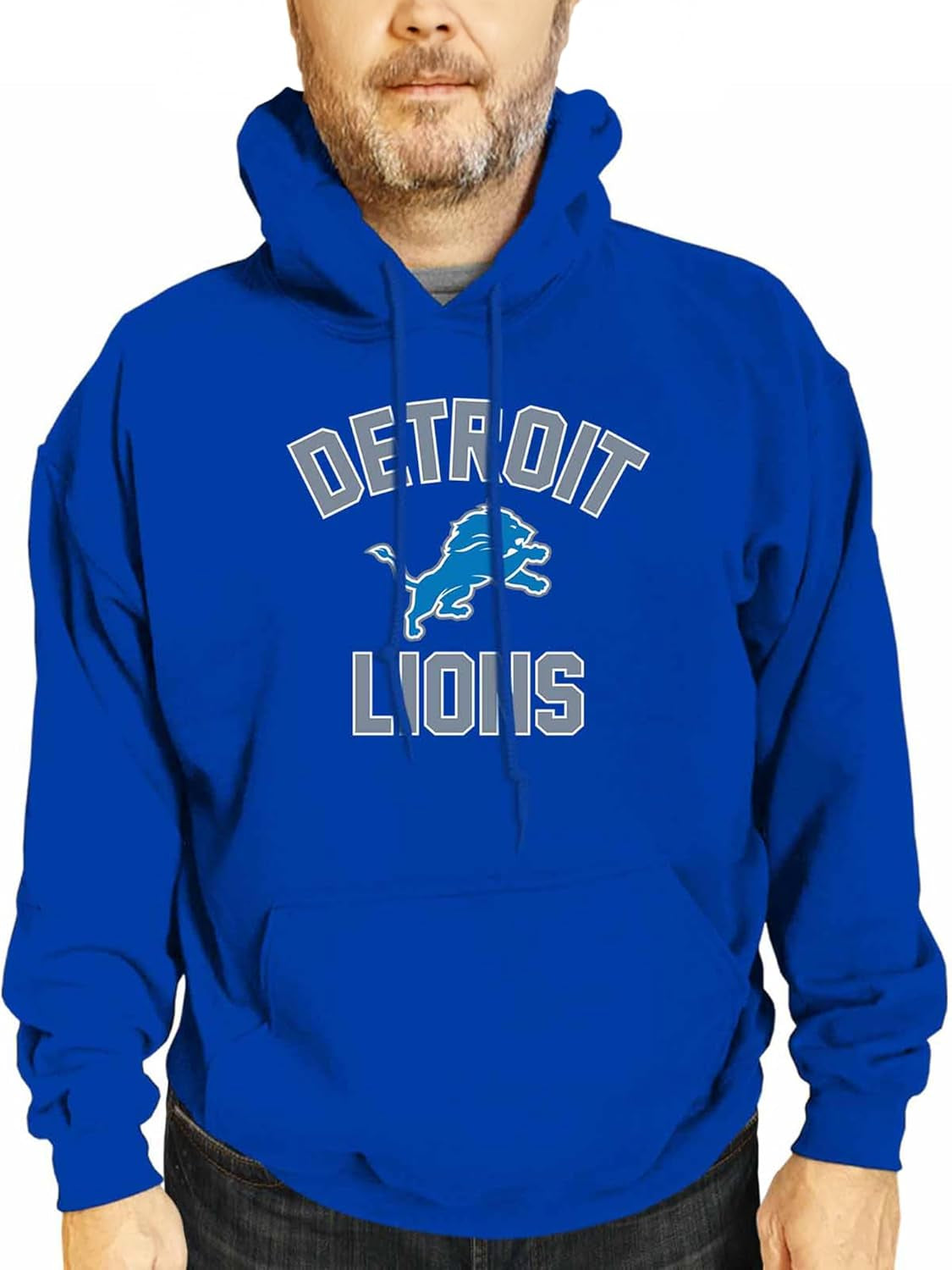NFL Adult Gameday Hooded Sweatshirt - Poly Fleece Cotton Blend - Stay Warm and Represent Your Team in Style