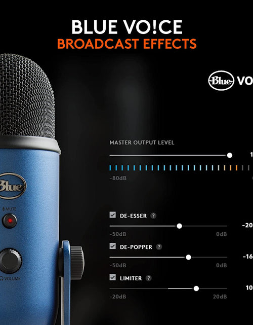 Load image into Gallery viewer, Logitech Creators  Yeti USB Microphone for Gaming, Streaming, Podcast, Youtube, Discord, PC, Studio Sound, Plug &amp; Play-Midnight
