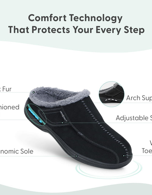 Load image into Gallery viewer, Men&#39;S Orthopedic Clog Slipper with Arch Support Asheville
