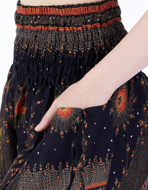 Load image into Gallery viewer, Women&#39;S Smocked Waist Boho Flowy Yoga Harem Pants Hippie Clothes
