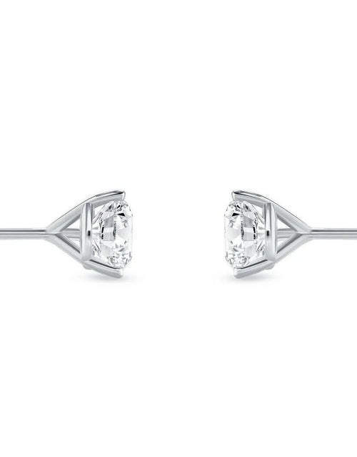 Load image into Gallery viewer, 1 Ct round Lab Created Grown Diamond Earrings 14K White Gold F/VS Martini Push
